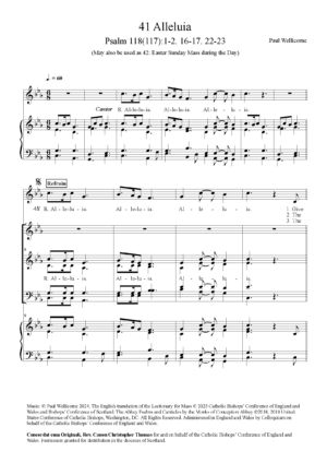 Psalm 118(117): Easter Vigil Alleluia